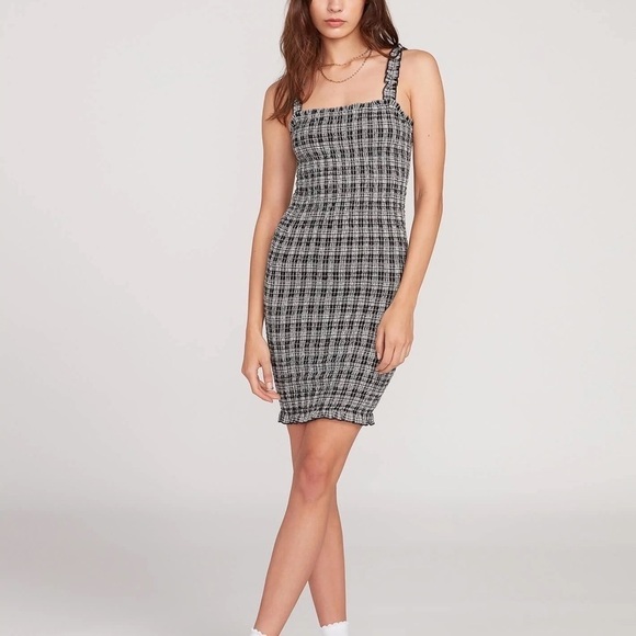 Volcom Seeriously Smocked Dress Black Combo - XS - Picture 2 of 11